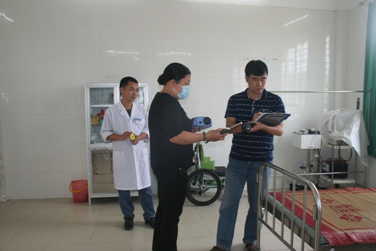 Trung tâm Kiểm soát bệnh tật tỉnh: Thực hiện quan trắc môi trường lao động tại Bệnh viện Tâm thần...
