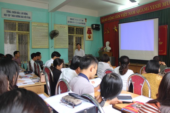 Trung tâm Kiểm soát bệnh tật tỉnh Bắc Giang: Tập huấn  “Chăm sóc mắt ban đầu” cho cán bộ y tế...