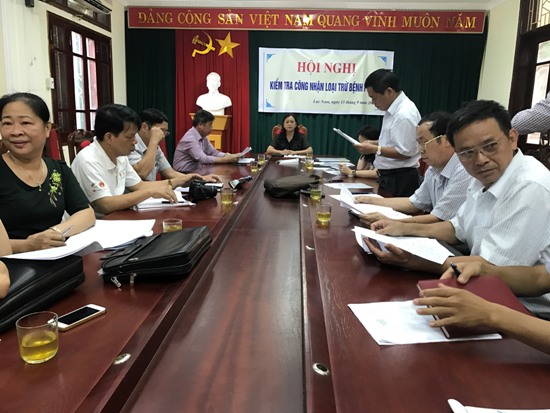 Hội nghị kiểm tra công nhận loại trừ bệnh phong cho huyện Lục Nam