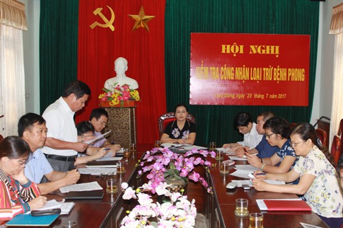 Lạng Giang công bố loại trừ bệnh phong